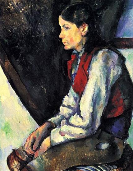 Knabe mit roter Weste, Paul Cezanne